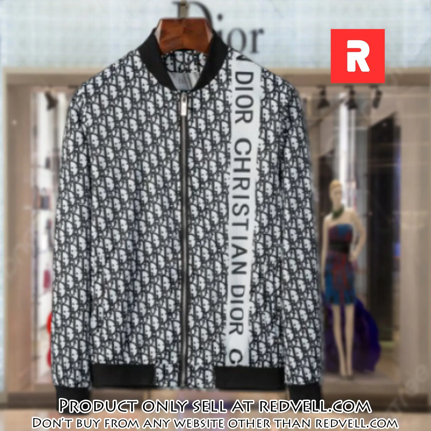 Dior luxury brand varsity zipper jacket vst1074 rv5514767